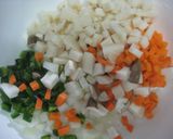 れんこんがうまい♪～秋のキーマカレー作り方1写真