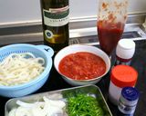 うどんでナポリタン作り方1写真