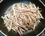 ごぼうの味噌ピーきんぴら作り方1写真