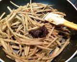 ごぼうの味噌ピーきんぴら作り方2写真