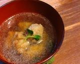 まぐろのたたき団子で簡単お吸い物作り方3写真