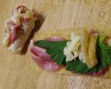 お弁当おかず　油揚げと豚肉のくるくる焼き作り方3写真
