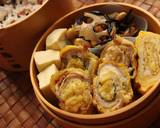 お弁当おかず　油揚げと豚肉のくるくる焼き作り方5写真
