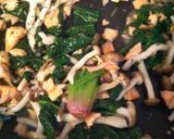 鮭のほうれん草きのこクリームパスタ作り方5写真