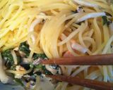 鮭のほうれん草きのこクリームパスタ作り方10写真