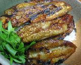 なす蒲焼き丼　簡単レンジ３分+焼き　　　作り方5写真
