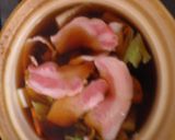 豚ばら肉と白菜の鍋焼きうどん作り方4写真