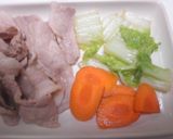 豚ばら肉と白菜の鍋焼きうどん作り方5写真