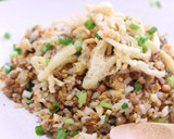 きつねとたぬきの仲よし納豆炒飯作り方7写真