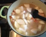 里芋とベーコンのお味噌汁作り方5写真