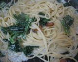 ほうれん草のパスタ作り方3写真