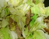 白菜と豚バラの煮込みうどん作り方4写真