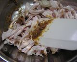 健康食～大根葉と鶏胸肉の酢味噌和え作り方4写真