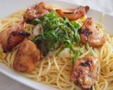 グリルチキンのおろしそパスタ作り方5写真