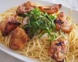 グリルチキンのおろしそパスタ作り方5写真