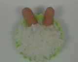 簡単☆ポークビッツでうさぎ＊キャラ弁作り方3写真