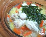 ニラで元気！白菜と鶏胸肉のとろりん鍋作り方5写真