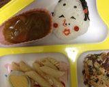 ネタ（笑）オカメ納豆！キャラ弁　節分に作り方3写真