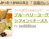ブルーベリーヨーグルトシフォン✩チーズ入作り方16写真