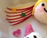 クリスマス✾キャラ弁✾雪だるまのおにぎり作り方11写真