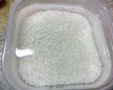 ごぼうと鮭缶の味噌おこわ作り方1写真