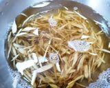 ごぼうと鮭缶の味噌おこわ作り方2写真