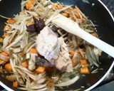 ごぼうと鮭缶の味噌おこわ作り方4写真