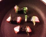 お弁当に☆味つけなしのベーコン焼き♪作り方3写真