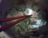 ニラとベーコンの小麦粉焼き作り方2写真