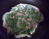 ニラとベーコンの小麦粉焼き作り方3写真