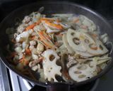美食・根菜の混ぜご飯作り方4写真