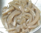 麺つゆだけ★れんこんと蒟蒻の炒め煮作り方2写真