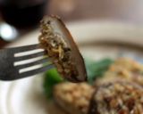 椎茸のアンチョビパン粉焼き。作り方4写真