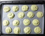 ゆであずきの抹茶米粉ブッセ作り方4写真