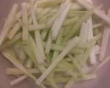 ブロ茎の新生姜和え作り方1写真