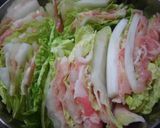 きのこのだしも♪白菜と豚肉重ね蒸し作り方3写真