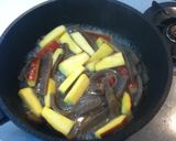 さつまいもと蒟蒻の彩煮炒め作り方4写真