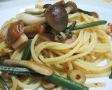 山菜ミックスと麺つゆで作る　和風パスタ作り方6写真