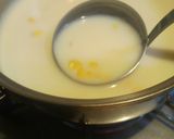 とうもろこしの豆乳味噌汁作り方2写真