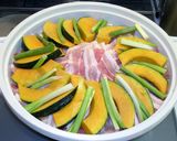 簡単♡野菜の豚肉重ね蒸し（レンジでも）作り方4写真