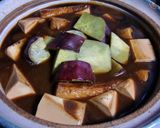 さつまいもと豆腐の味噌煮込み鍋作り方5写真