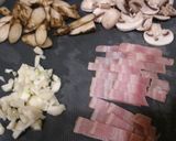 具はお好きなもの♡ベーコンクリームパスタ作り方1写真