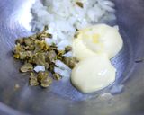 スモークサーモンと蟹カマのディルポテサラ作り方5写真