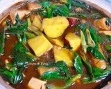 さつまいもと豆腐の味噌煮込み鍋作り方8写真