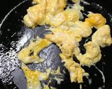 ほうれん草、玉子、豚肉の炒め物作り方2写真