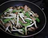 セロリとしめじのナポリタン作り方2写真