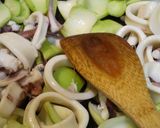 チンゲン菜とイカの中華炒め作り方5写真