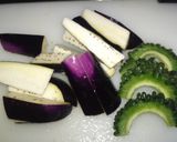 クセになる！ゴーヤとナスのカレー炒め作り方1写真