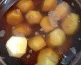 母の味☆里芋とイカの煮物作り方3写真