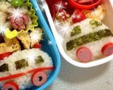 キャラ弁！救急車作り方2写真